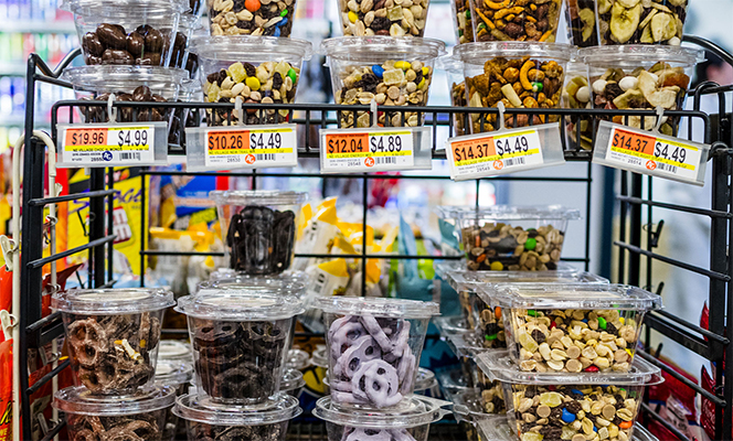healthy snacks available at Sherborn Fuel